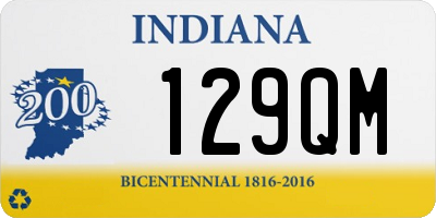 IN license plate 129QM