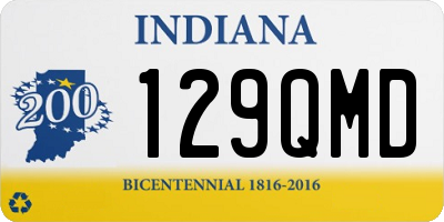 IN license plate 129QMD