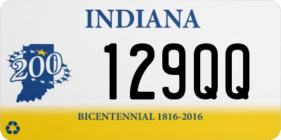 IN license plate 129QQ