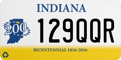 IN license plate 129QQR