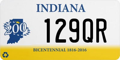 IN license plate 129QR