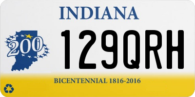 IN license plate 129QRH