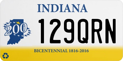 IN license plate 129QRN