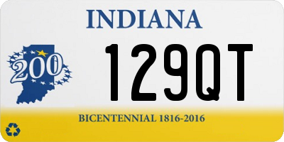 IN license plate 129QT