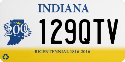 IN license plate 129QTV