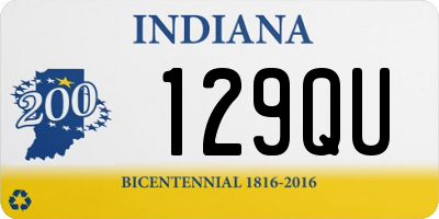 IN license plate 129QU