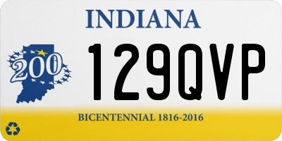 IN license plate 129QVP