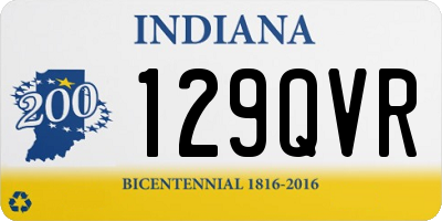 IN license plate 129QVR