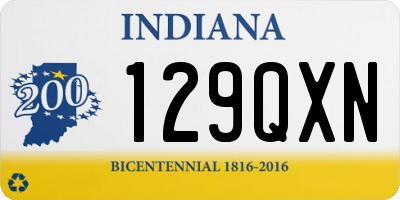 IN license plate 129QXN