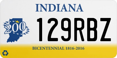 IN license plate 129RBZ