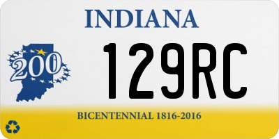 IN license plate 129RC