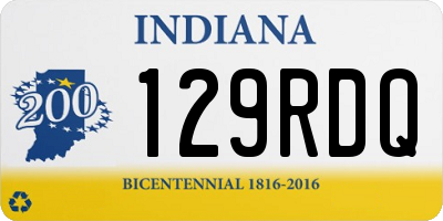 IN license plate 129RDQ