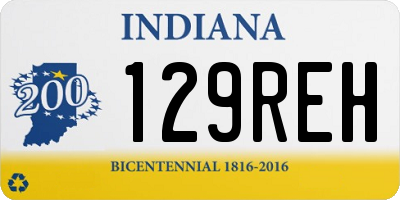 IN license plate 129REH