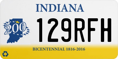 IN license plate 129RFH