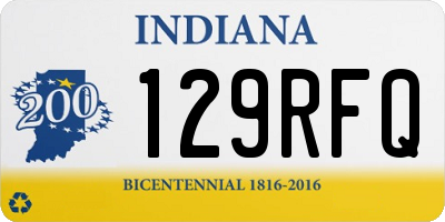 IN license plate 129RFQ