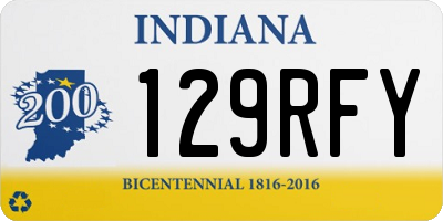 IN license plate 129RFY