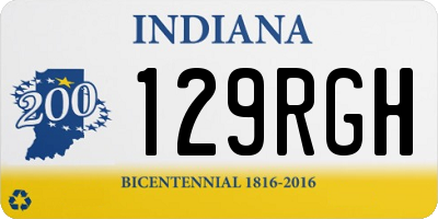 IN license plate 129RGH