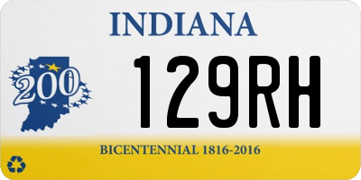 IN license plate 129RH