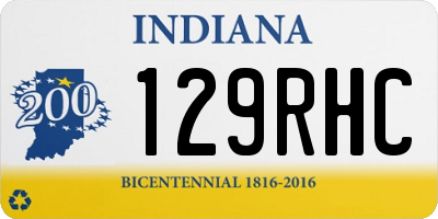 IN license plate 129RHC