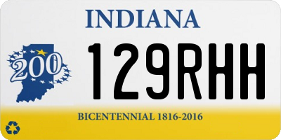IN license plate 129RHH