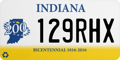 IN license plate 129RHX