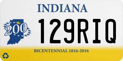 IN license plate 129RIQ