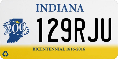 IN license plate 129RJU