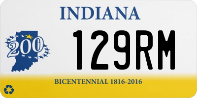 IN license plate 129RM