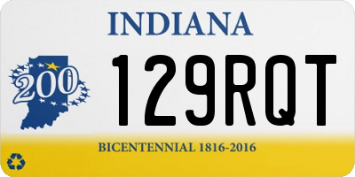 IN license plate 129RQT