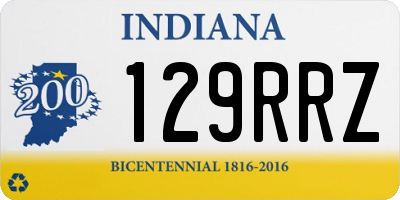 IN license plate 129RRZ