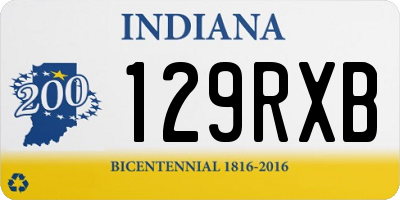 IN license plate 129RXB