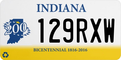 IN license plate 129RXW