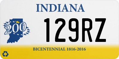 IN license plate 129RZ