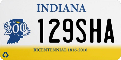 IN license plate 129SHA