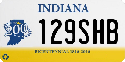 IN license plate 129SHB