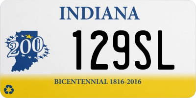 IN license plate 129SL