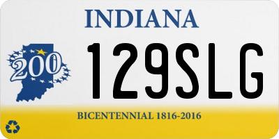 IN license plate 129SLG