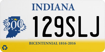 IN license plate 129SLJ