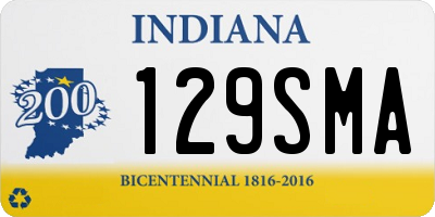 IN license plate 129SMA