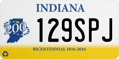 IN license plate 129SPJ