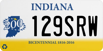 IN license plate 129SRW