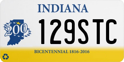 IN license plate 129STC