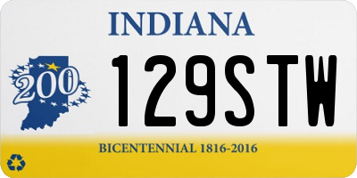 IN license plate 129STW