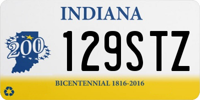 IN license plate 129STZ