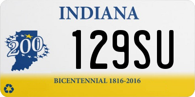 IN license plate 129SU