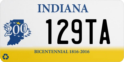 IN license plate 129TA
