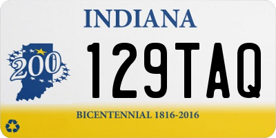 IN license plate 129TAQ