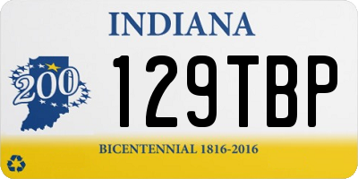 IN license plate 129TBP