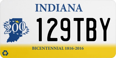 IN license plate 129TBY