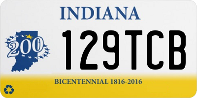 IN license plate 129TCB